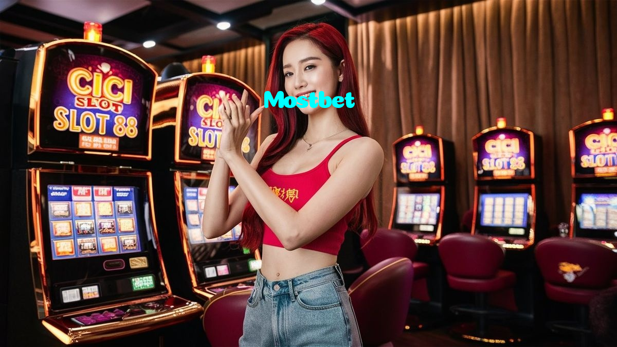 Mostbet casino presented on mobile device in Pakistan with slots and live games